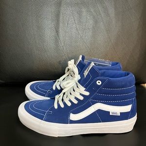 NEW - Vans sk8-hi pro true blue & true white